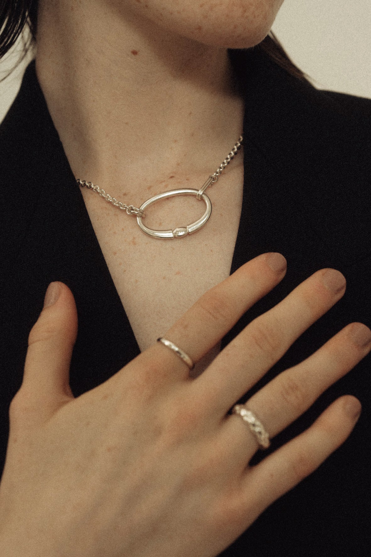 motif necklace(silver/gold)