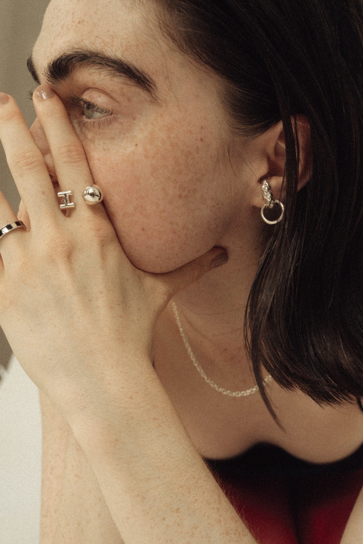 3way ear cuff(silver/gold)