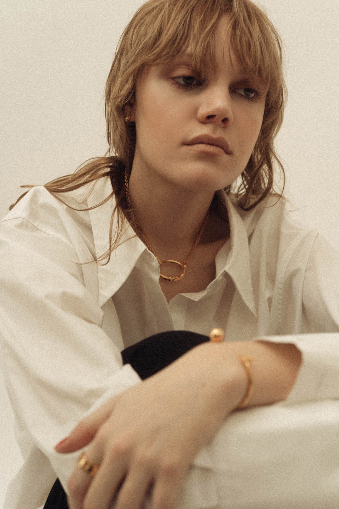motif necklace(silver/gold)