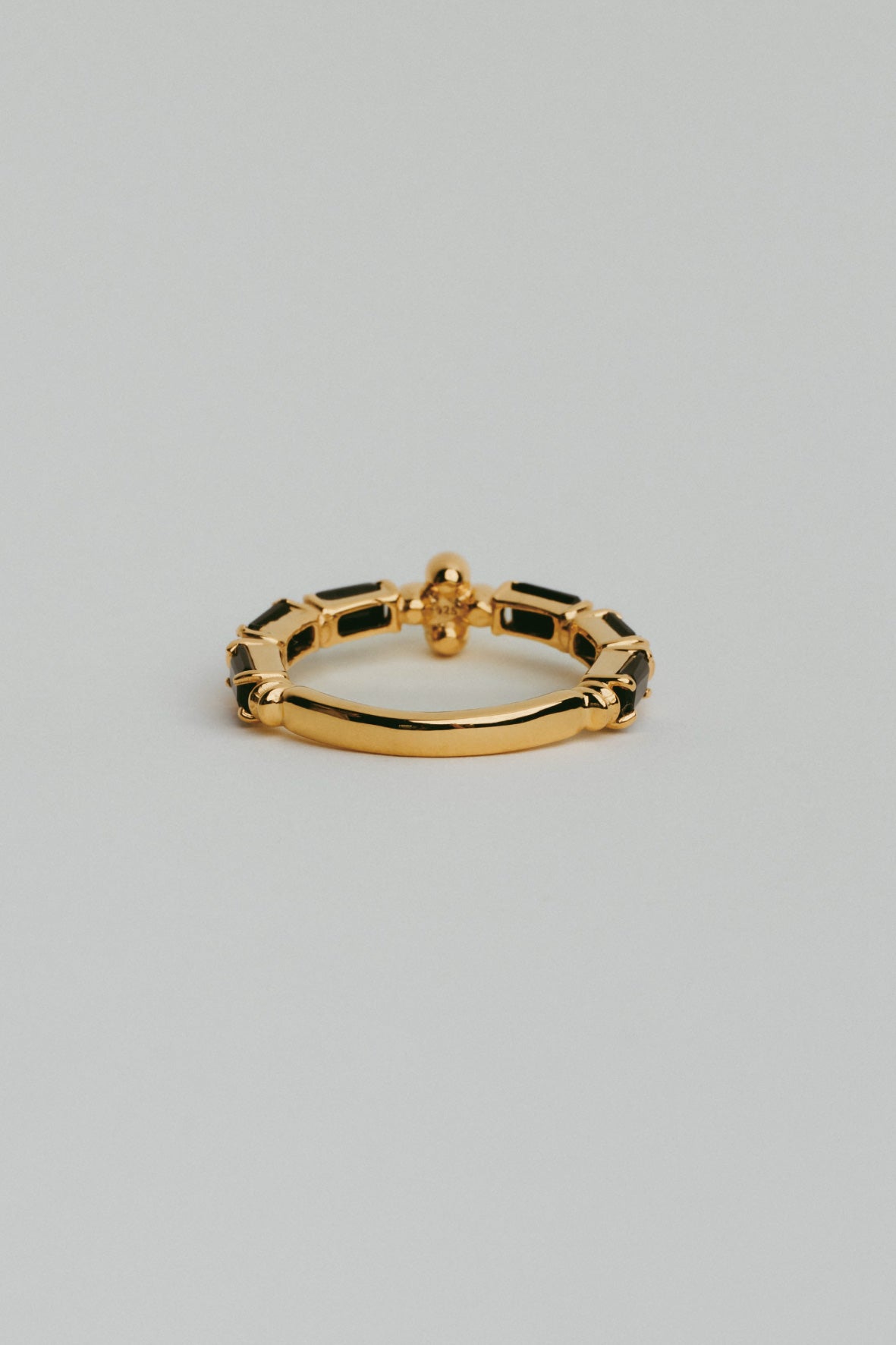 【受注販売】 flower ring/02(onyx)(silver/gold)