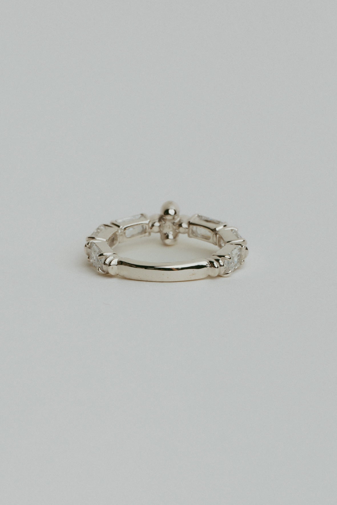 【受注販売】 flower ring/02(cz)(silver/gold)