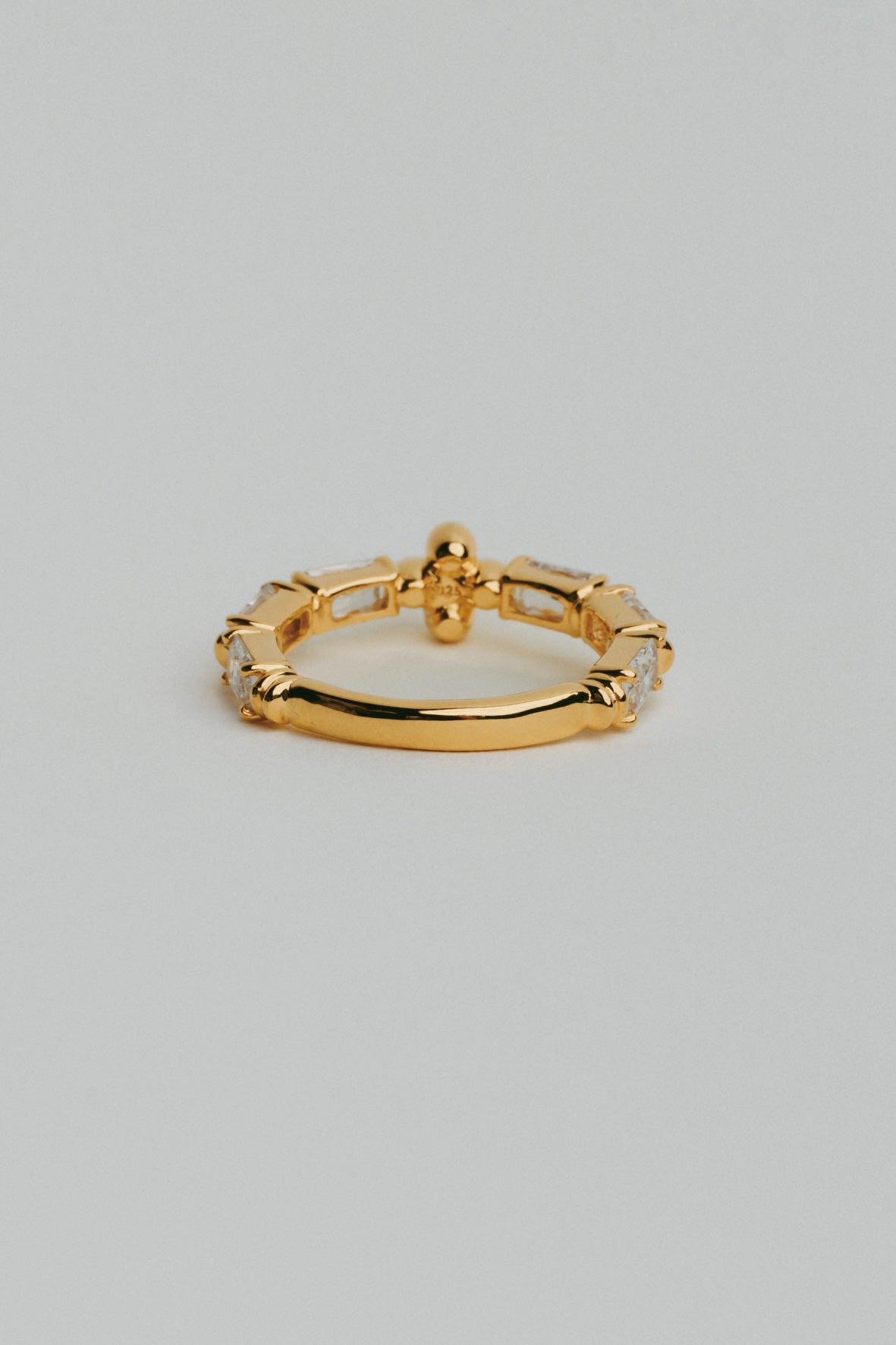 【受注販売】 flower ring/02(cz)(silver/gold)