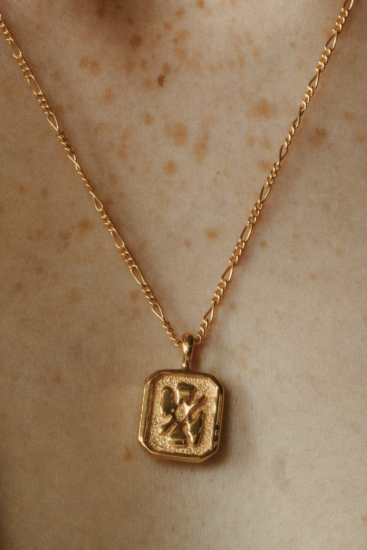 【受注販売】flower necklace/01(silver/gold)