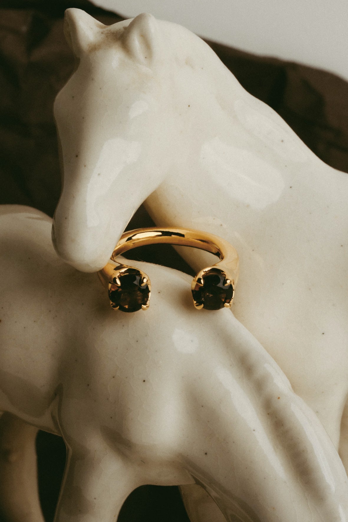 fork ring(sq)(silver/gold)