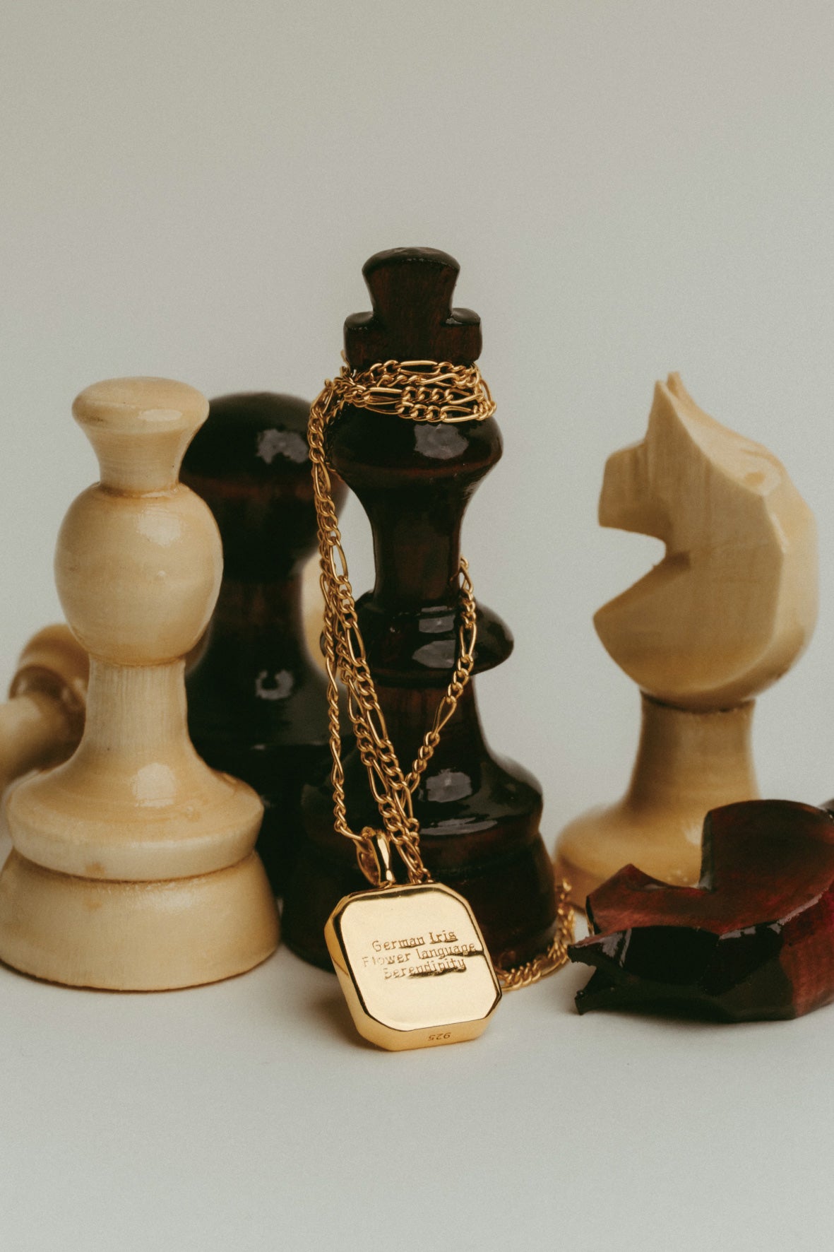 【受注販売】flower necklace/01(silver/gold)