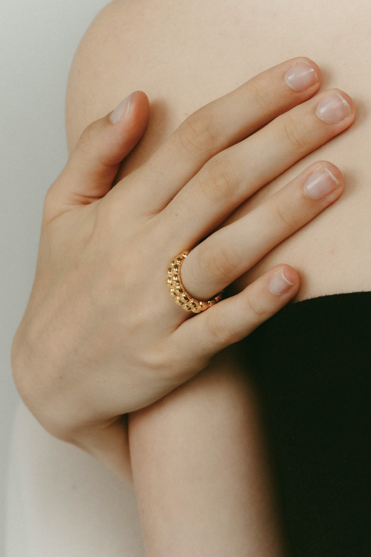 【受注販売】omochi ring(silver/gold)