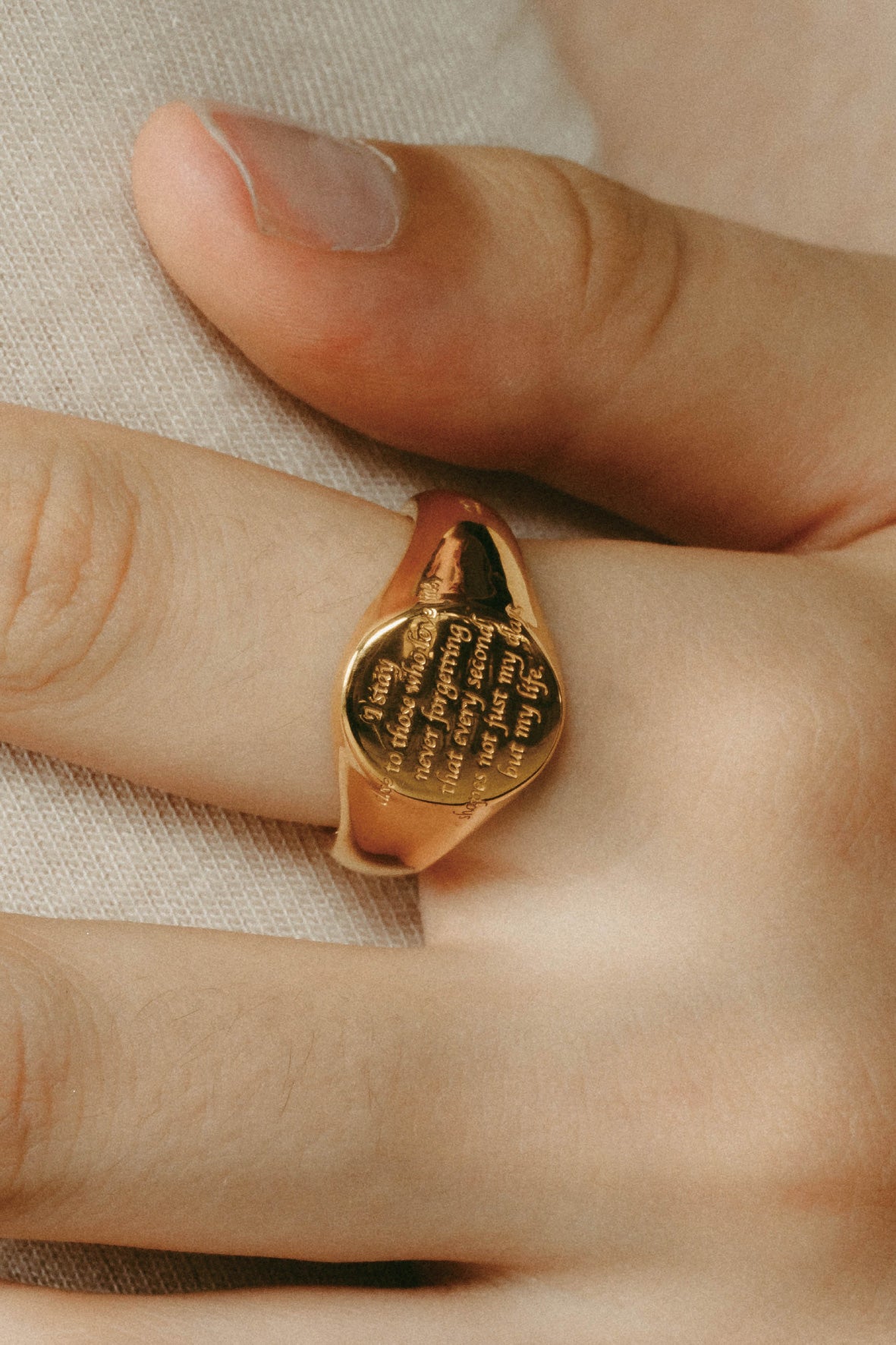 【受注販売】message ring(silver/gold)