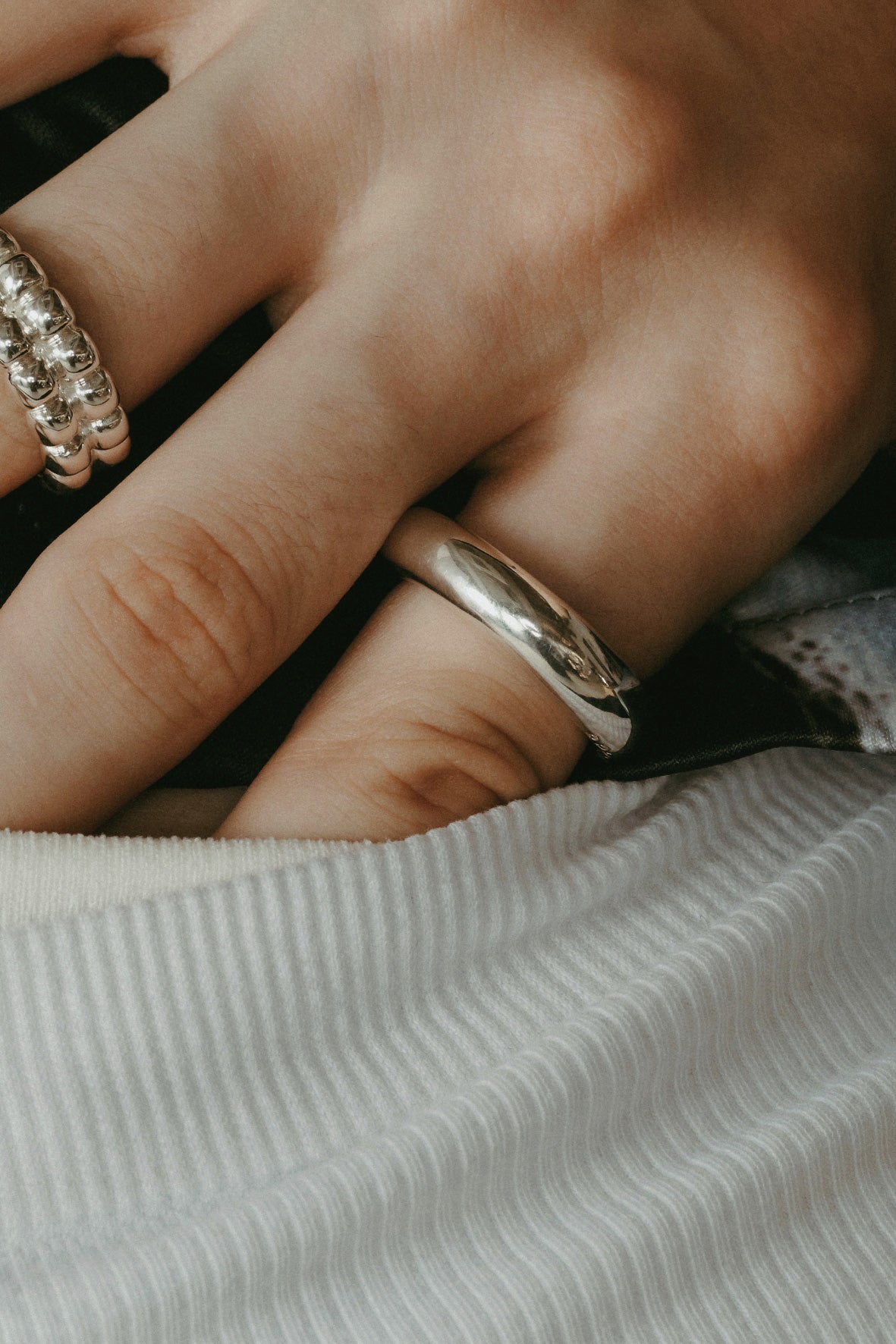 【受注販売】caramel ring(silver/gold)