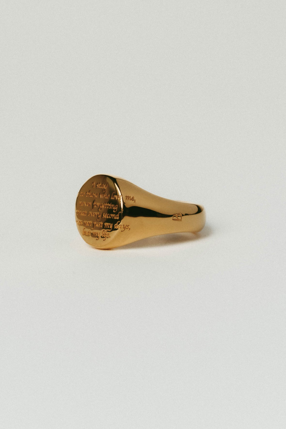 【受注販売】message ring(silver/gold)