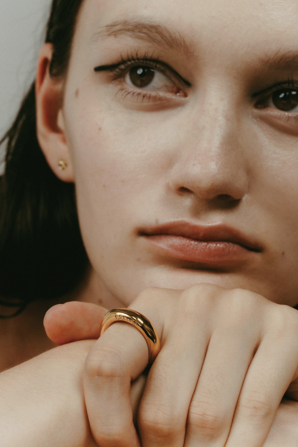 【受注販売】caramel ring(silver/gold)