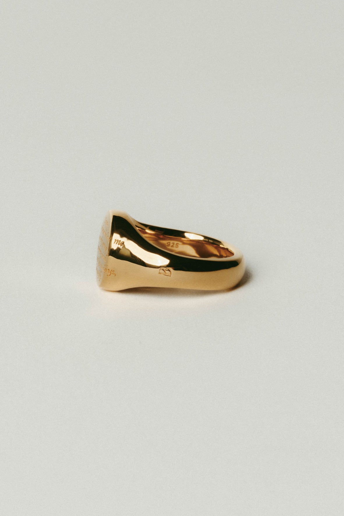 【受注販売】message ring(silver/gold)