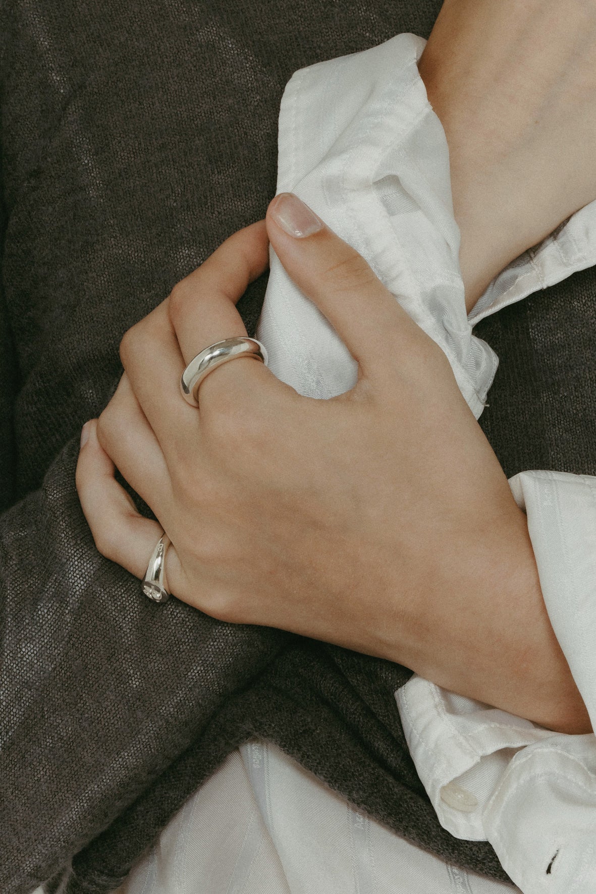 【受注販売】caramel ring(silver/gold)