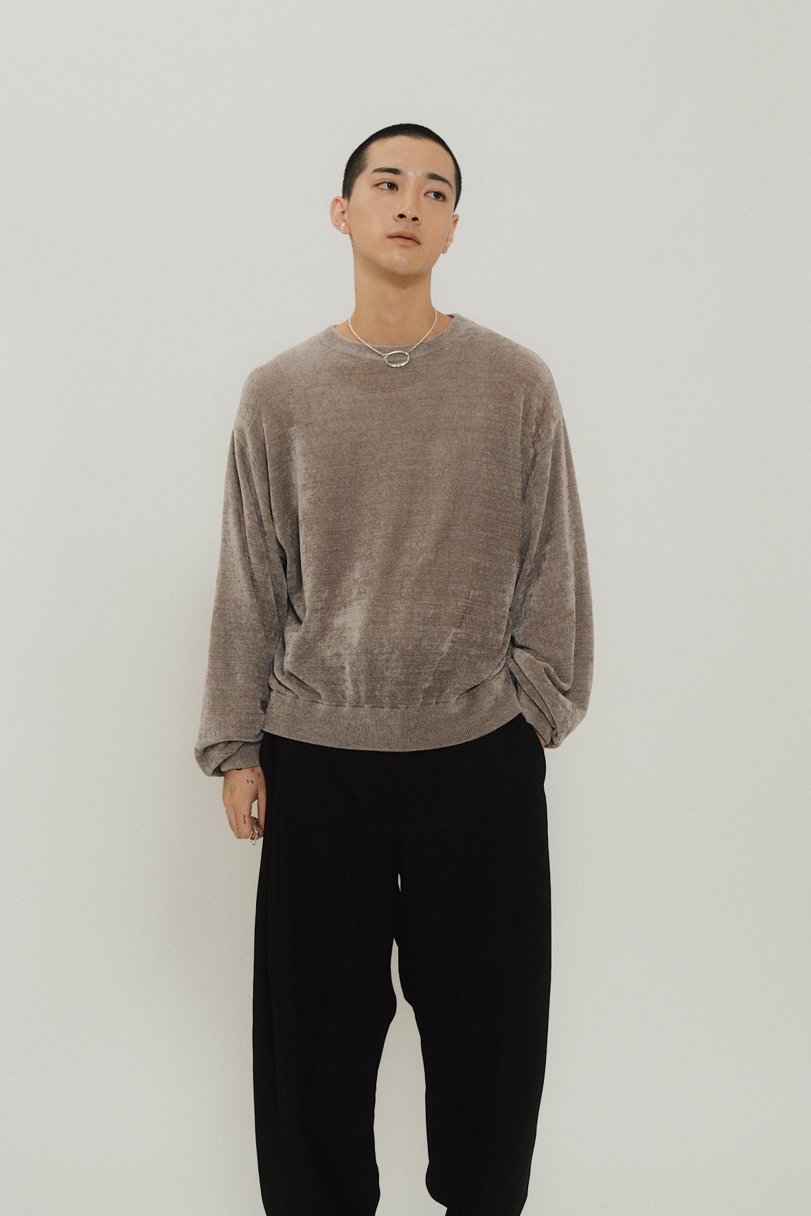 velours pullover/2color