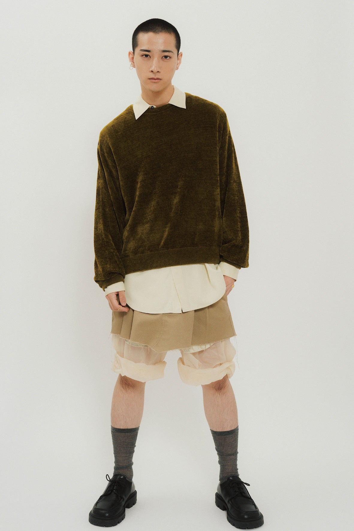 velours pullover/2color