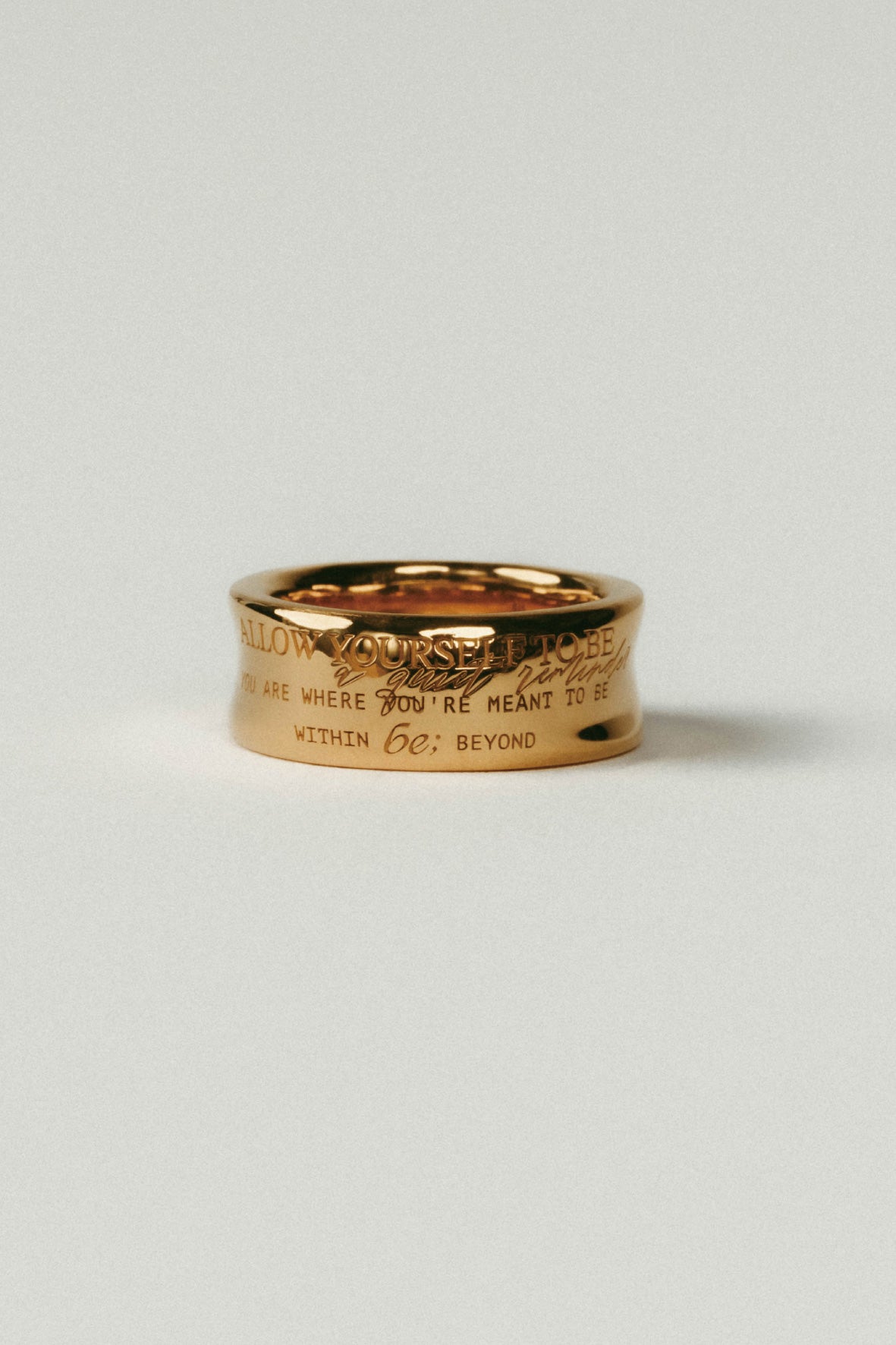 受注販売】text ring(silver/gold) | BRKUMO