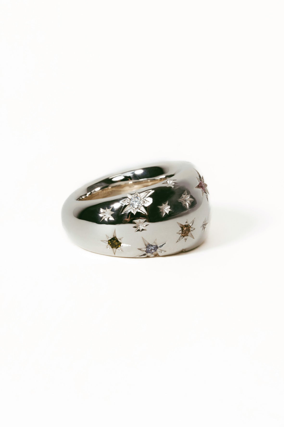 【受注商品】star ring/01(multi color)(silver)