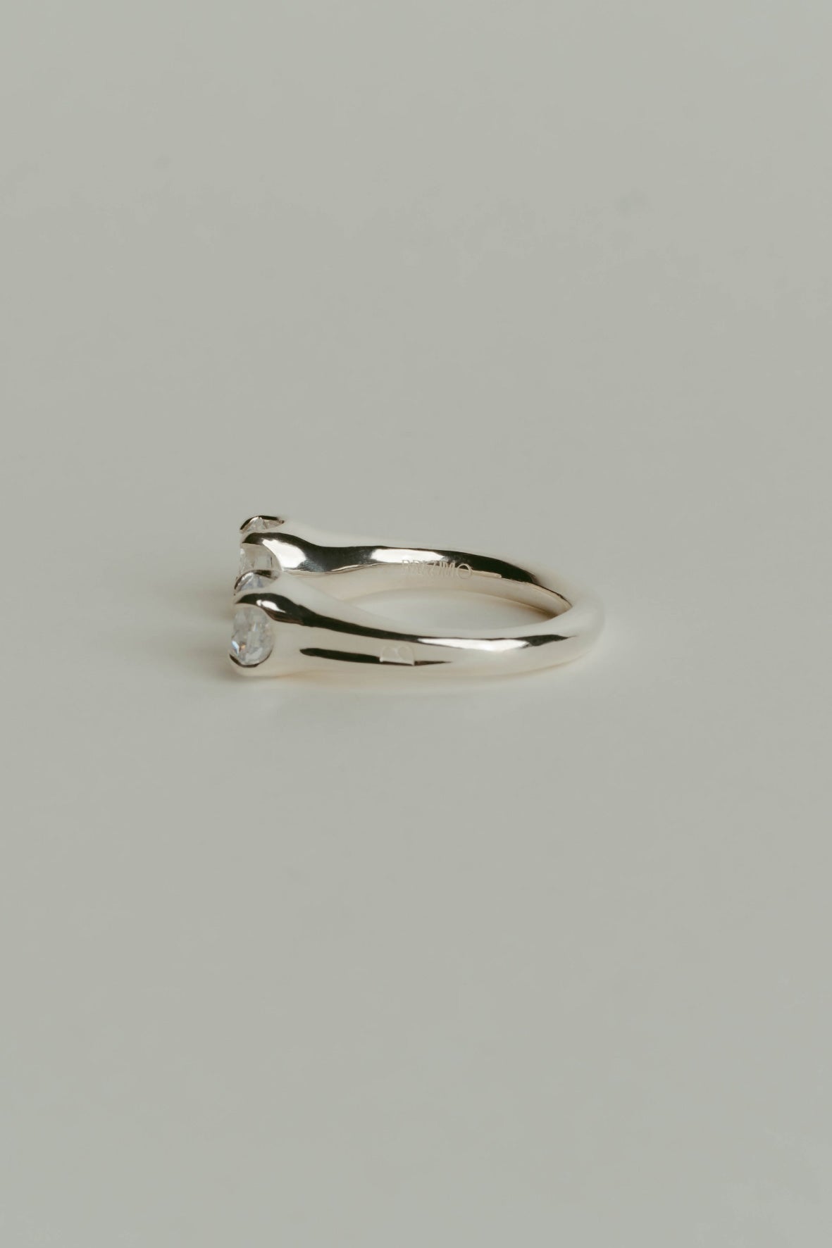 fork ring/(cz)(silver/gold)