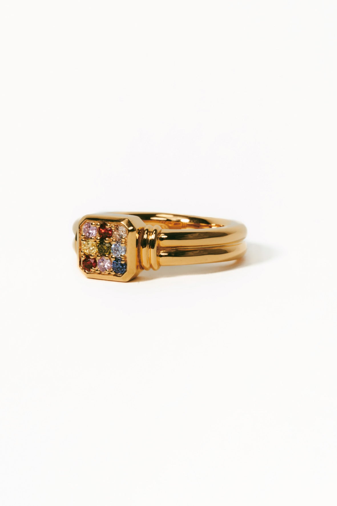 【受注商品】frame ring(multicolor)(silver/gold)