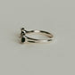 fork ring(onyx)(silver/gold)