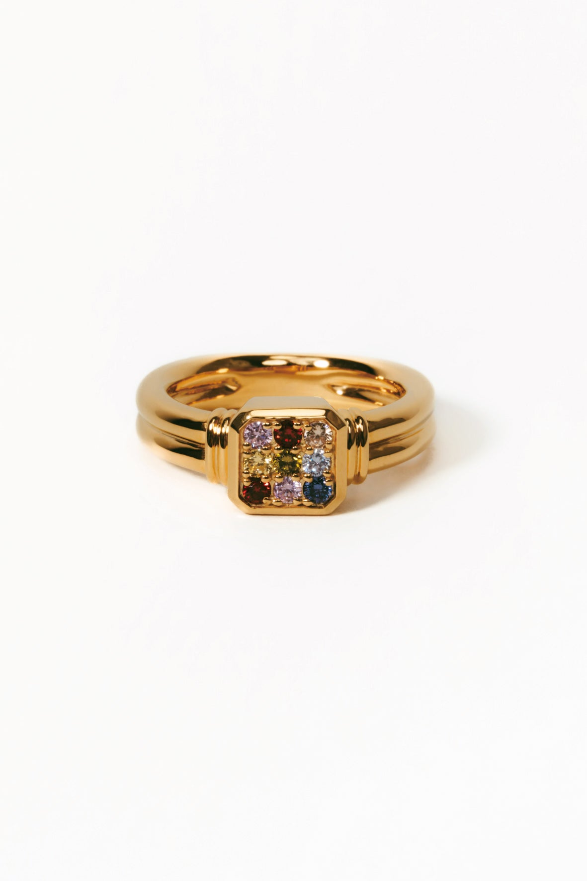 【受注商品】frame ring(multicolor)(silver/gold)