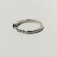 【受注商品】H link ring(onyx)(silver/gold)