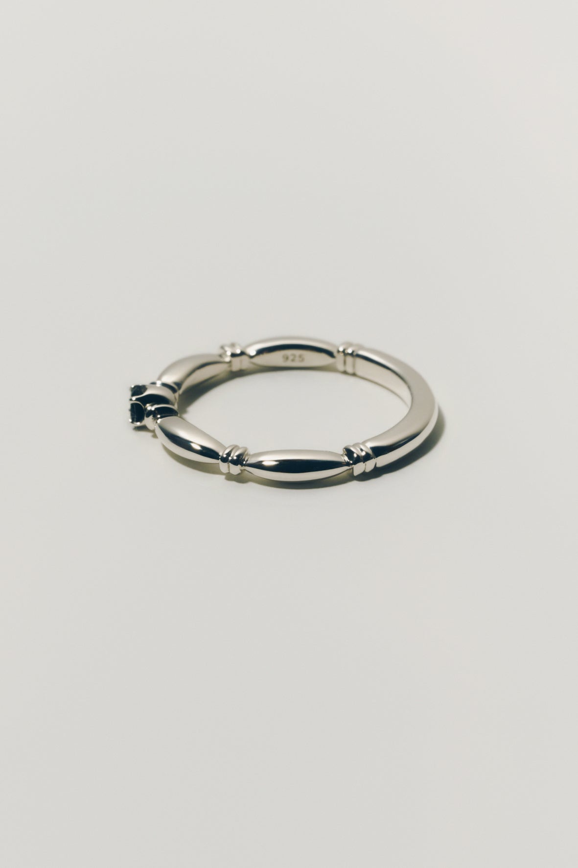 【受注商品】H link ring(onyx)(silver/gold)