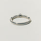 【受注商品】H link ring(onyx)(silver/gold)
