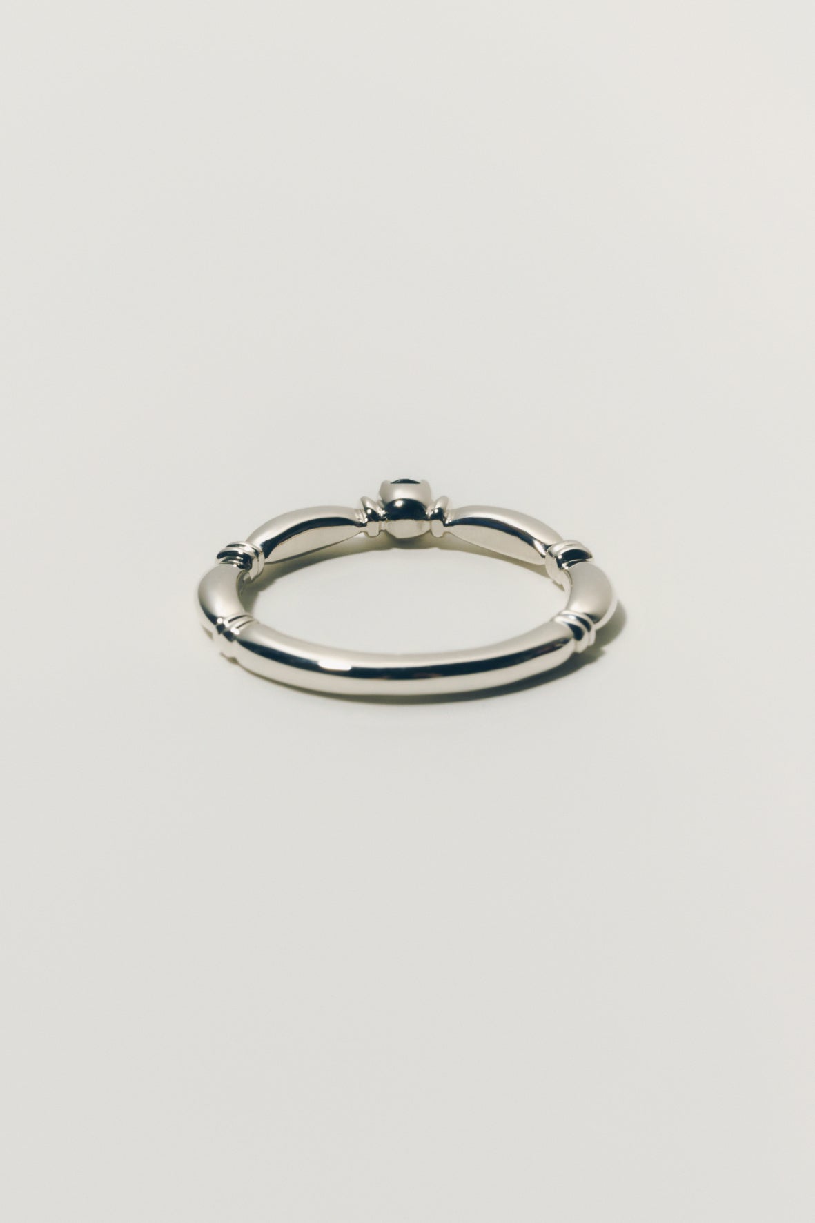 【受注商品】H link ring(onyx)(silver/gold)