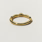 【受注商品】H link ring(onyx)(silver/gold)