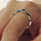 【受注商品】H link ring(onyx)(silver/gold)