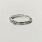 【受注商品】H link ring(cz)(silver/gold)