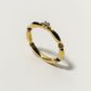 【受注商品】H link ring(cz)(silver/gold)