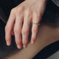 【受注商品】H link ring(cz)(silver/gold)