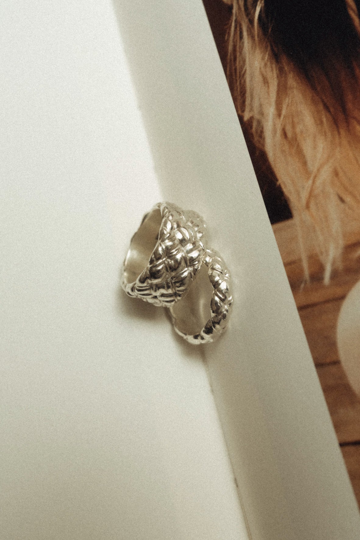 【受注販売】xo ring M(silver/gold)