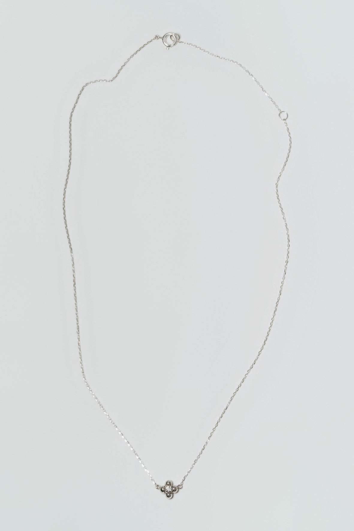 【受注商品】flower necklace/02(cz)(silver/gold)