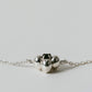 【受注商品】flower necklace/02(onyx)(silver/gold)