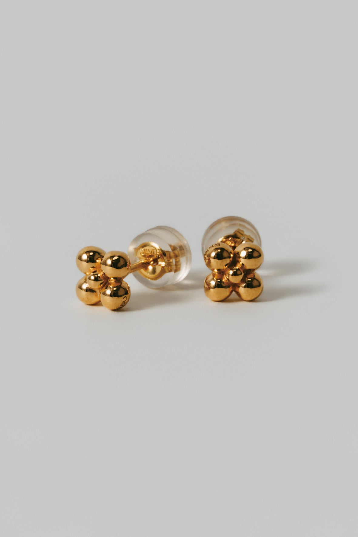 【受注販売】flower pierce/01(silver/gold)
