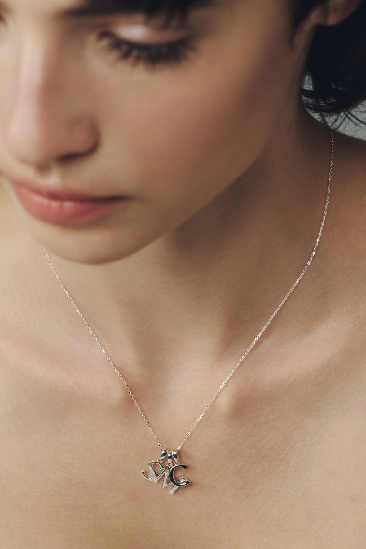 initial necklace/charm(silver/gold)