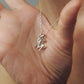 initial necklace/charm(silver/gold)
