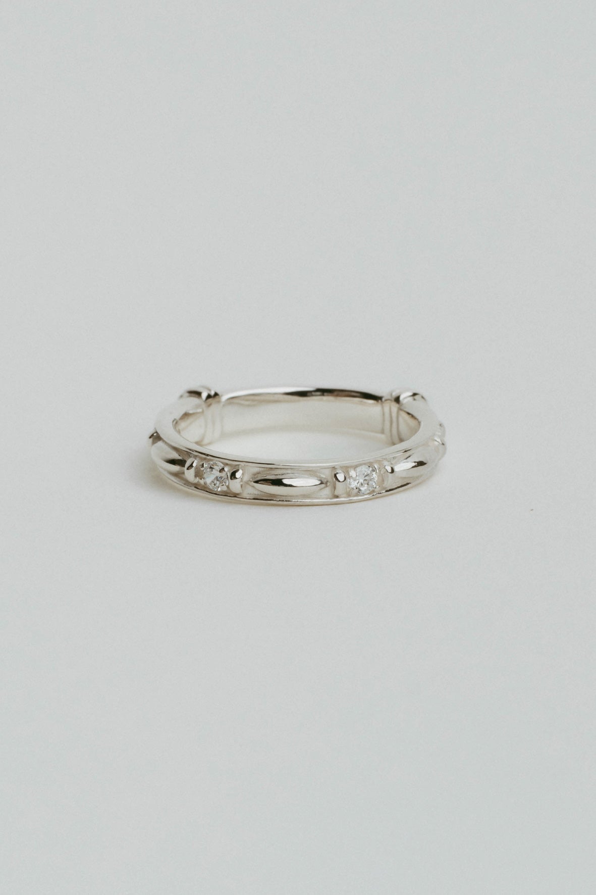 【受注販売】HO ring[cubic zirconia](silver/gold)