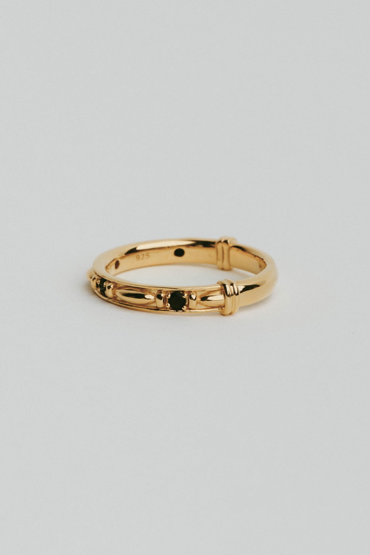 受注商品】HO ring(onyx)(silver/gold) | BRKUMO