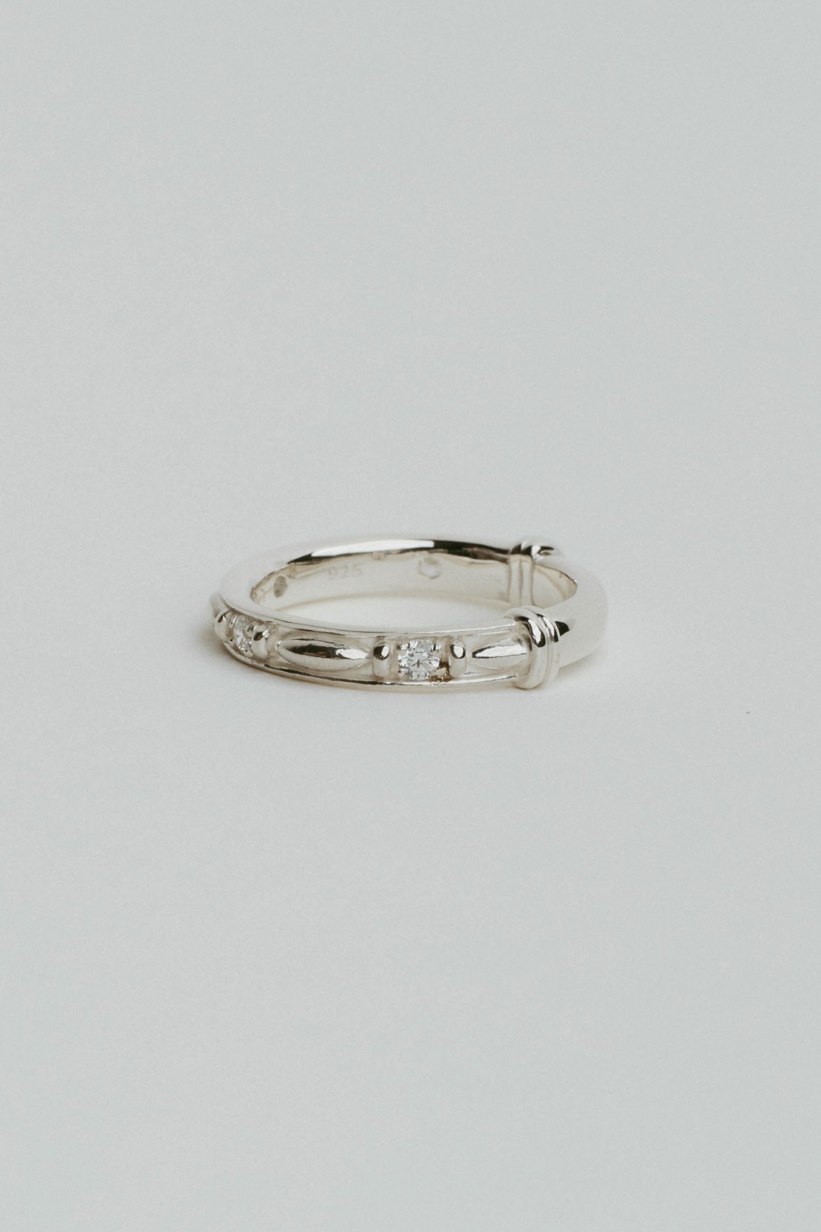 【受注販売】HO ring[cubic zirconia](silver/gold)