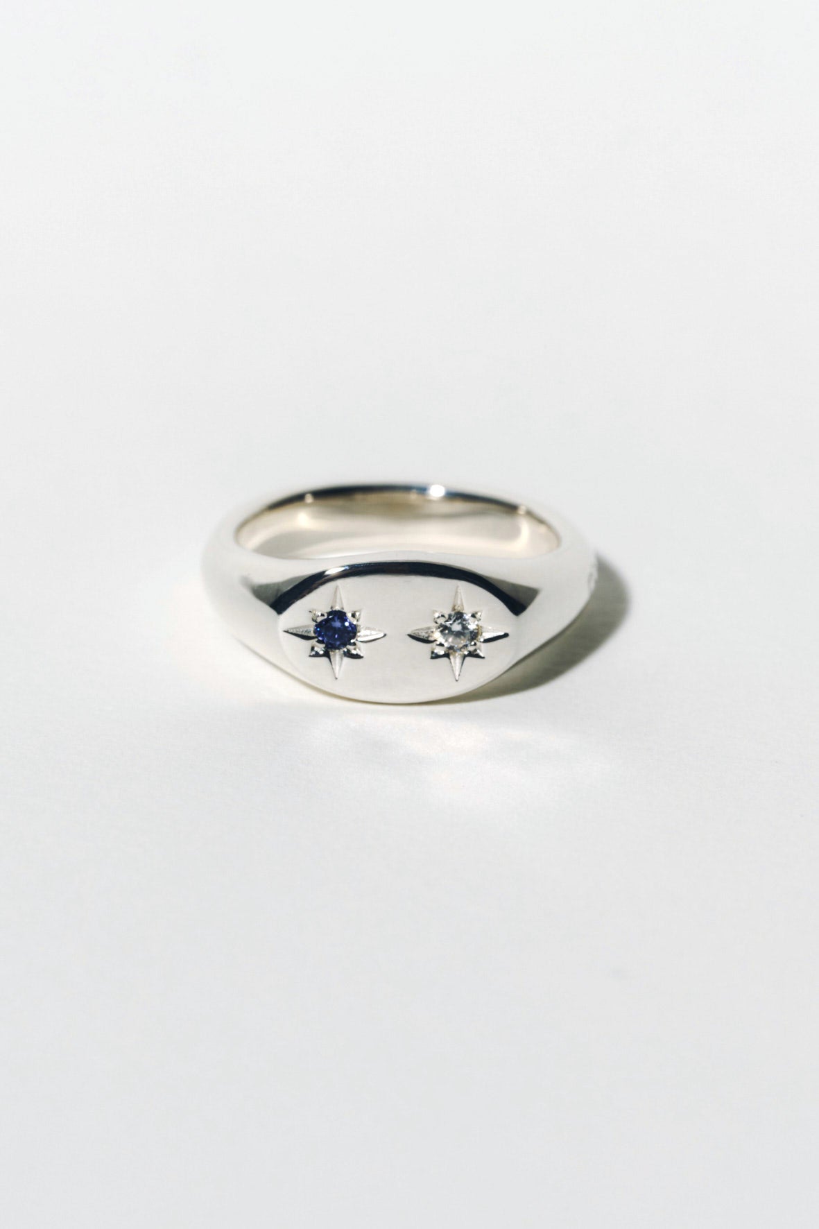 受注商品】robot eye ring(cz×aquamarine)(silver/gold) | BRKUMO