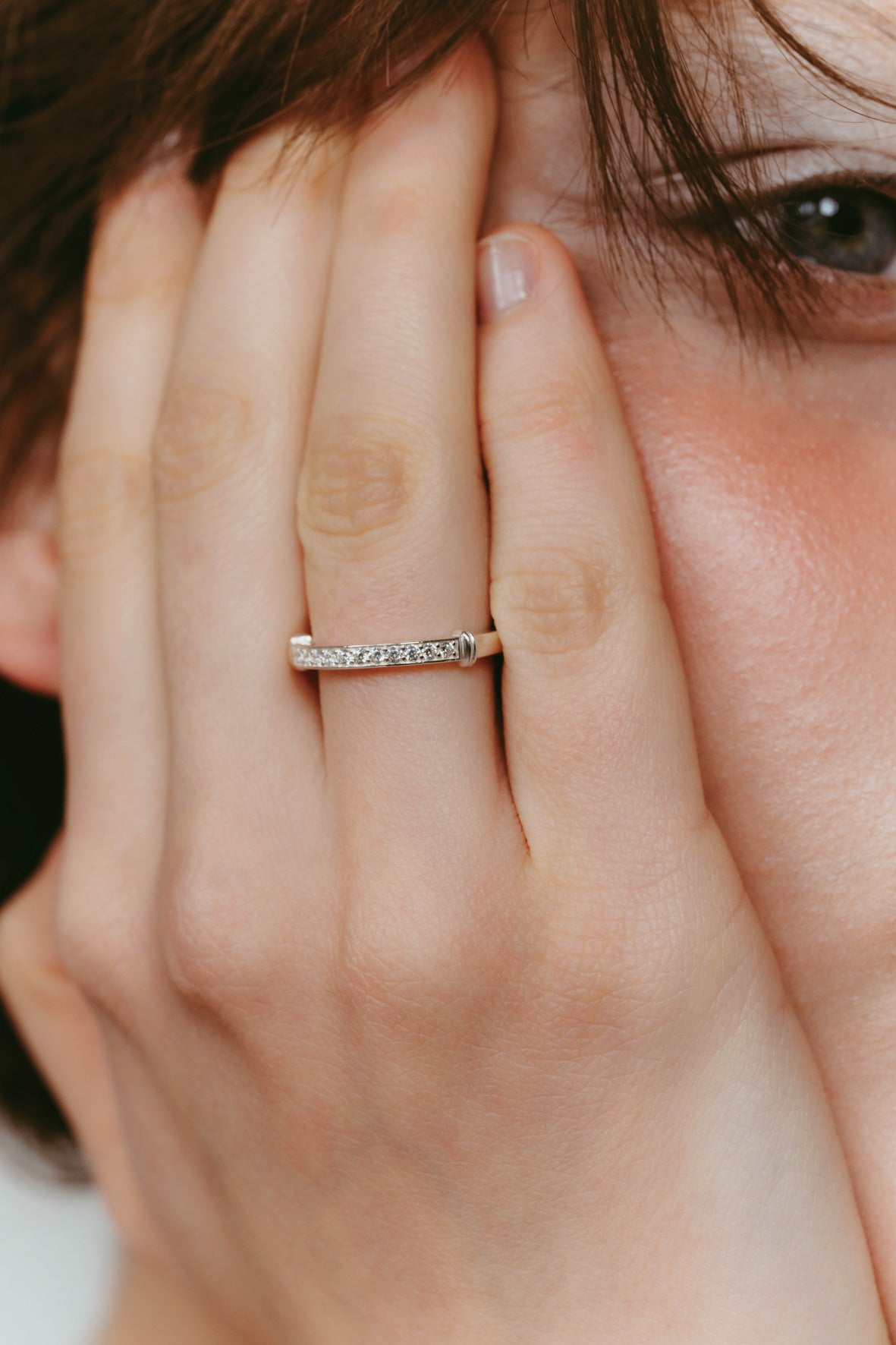 【受注販売】HR ring(cz)(silver/gold)