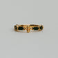 【受注販売】 flower ring/02(onyx)(silver/gold)