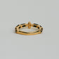 【受注販売】 flower ring/02(onyx)(silver/gold)