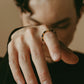 【受注販売】 flower ring/02(onyx)(silver/gold)