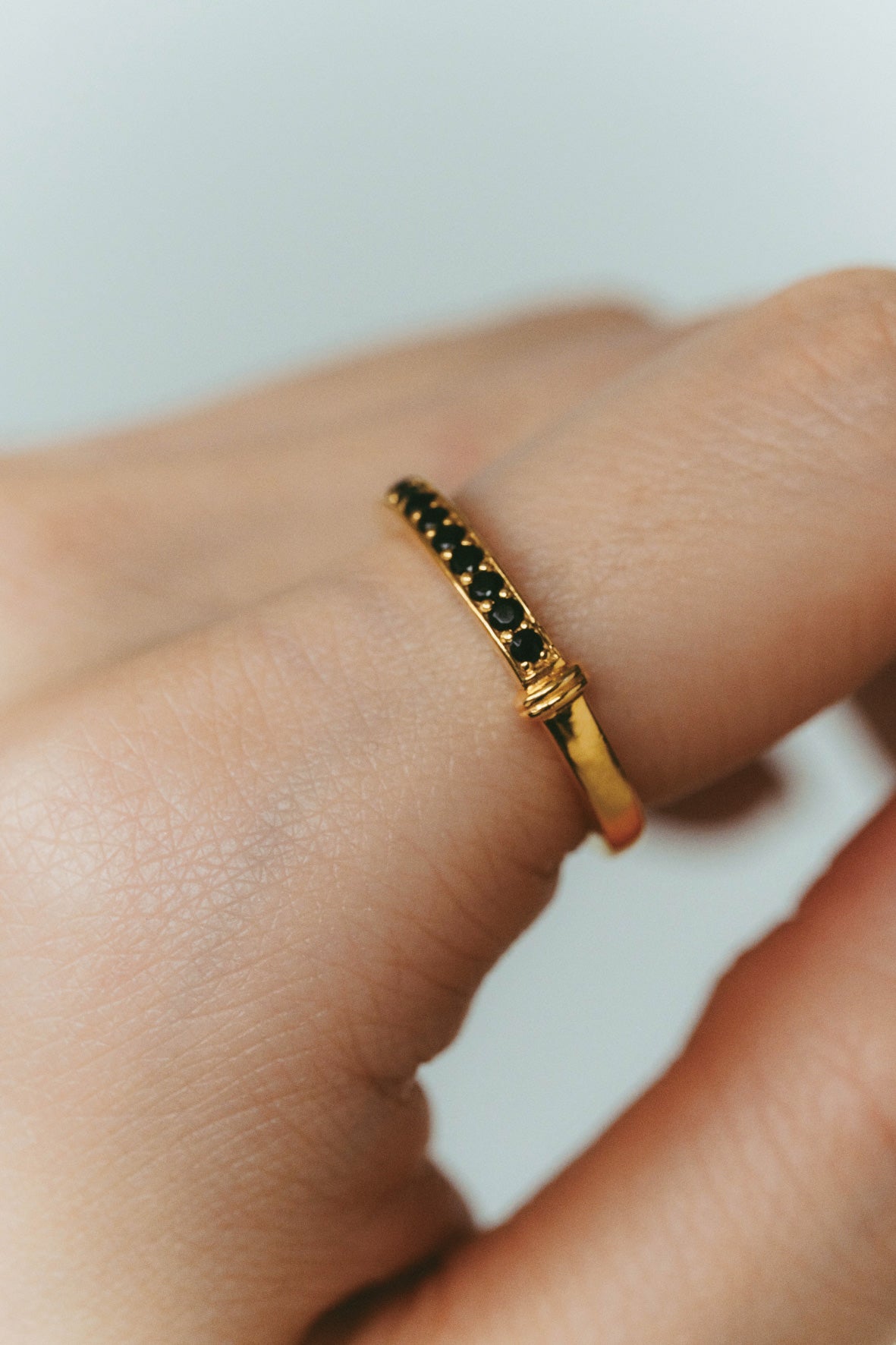 【受注販売】HR ring(onyx)(silver/gold)