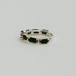 【受注販売】 flower ring/02(onyx)(silver/gold)