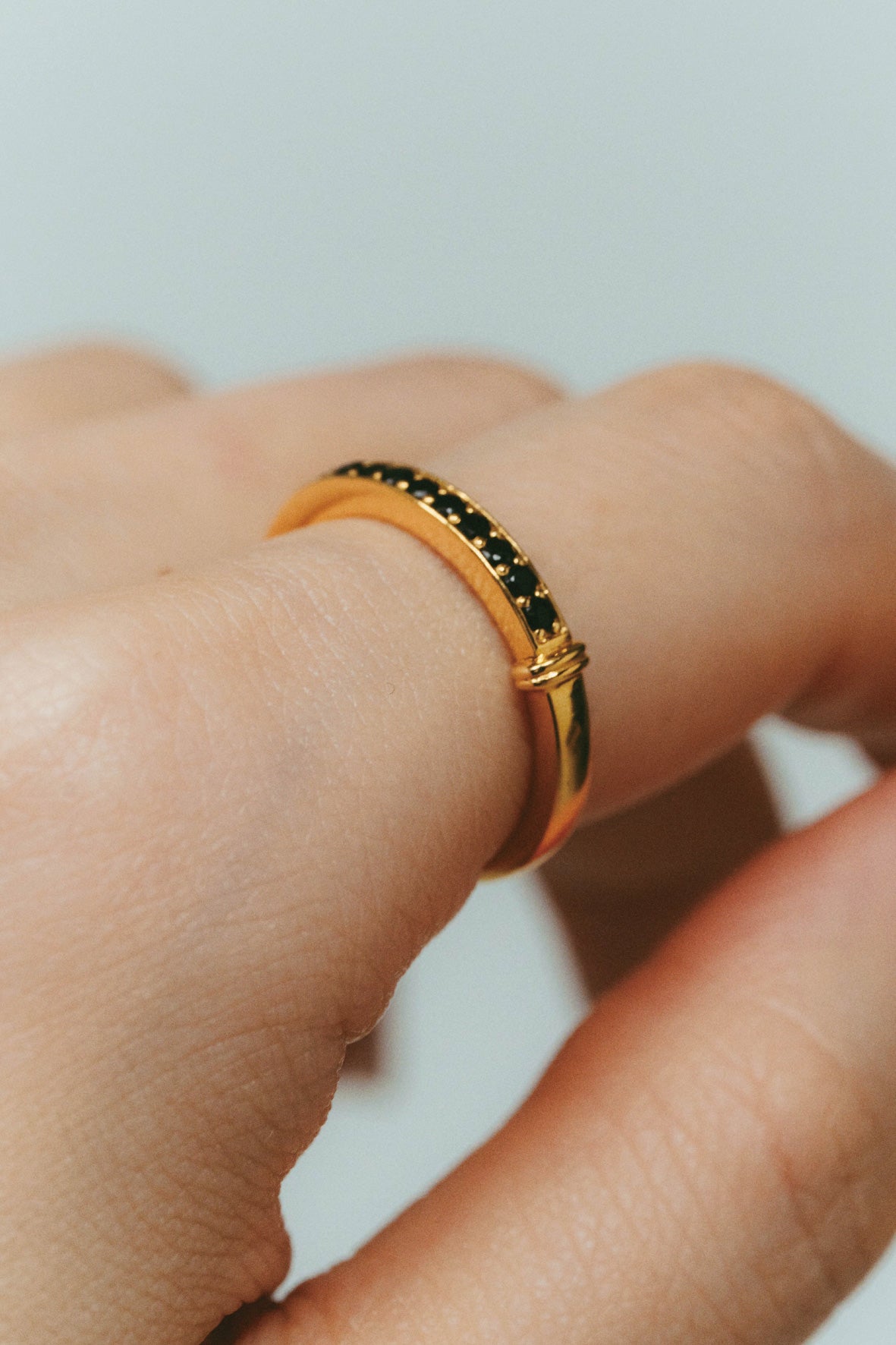 【受注販売】HR ring(onyx)(silver/gold)